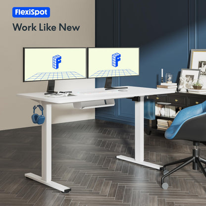 FlexiSpot Basic Höhenverstellbarer Schreibtisch – 120x60cm Ahorn
