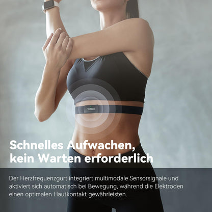 CYCPLUS H2Pro Herzfrequenz-Brustgurt mit Bluetooth & ANT+, IPX7