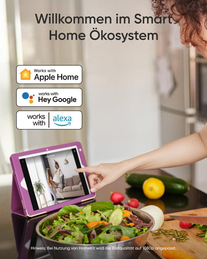 eufy Innenkamera E30 4K UHD Sicherheitskamera mit 360° Abdeckung