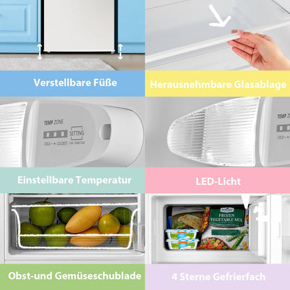 Comfee RCD80WH3(E) Kühlschrank mit Gefrierfach 80 L weiss