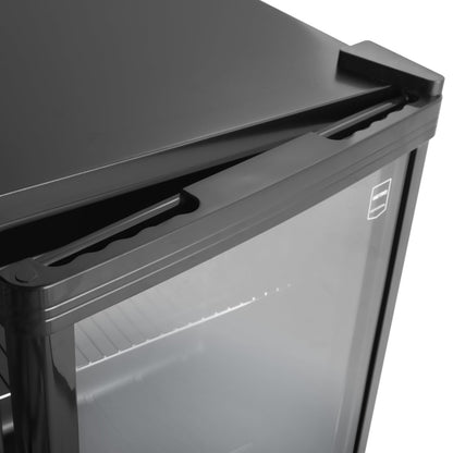 METRO Professional Mini-Kühlschrank GPC1046, 46 L, Glastür, schwarz