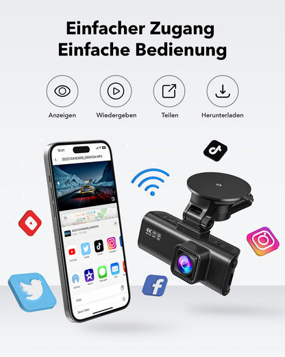 REDTIGER F7NP Dashcam 4K Dual – STARVIS 2 Sensor