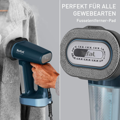 Tefal Pure Force 3-in-1 Dampfbürste Keramiksohle DT8755E0, Blau