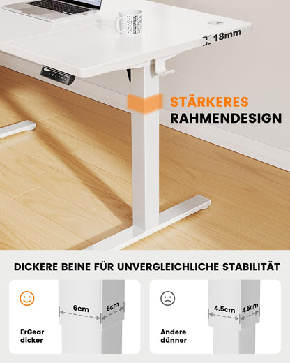 ErGear Elektrischer Höhenverstellbarer Schreibtisch 140x80cm