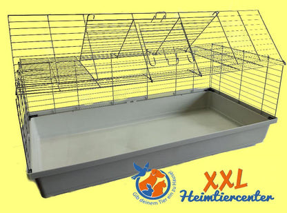 Tierwelt Kaninchen Meerschweinchen Stall 1.20m – Grau Neu