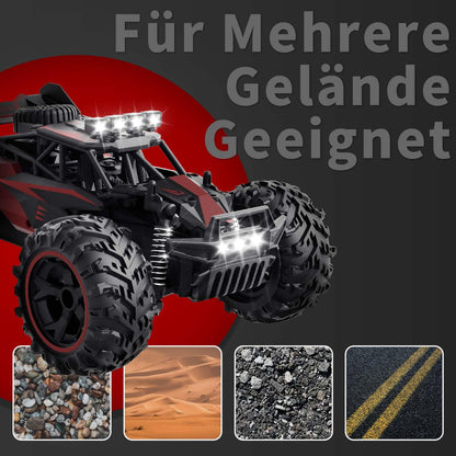 Carox RC Monstertruck 1:18, ferngesteuertes Auto, 25 km/h, 2.4 GHz