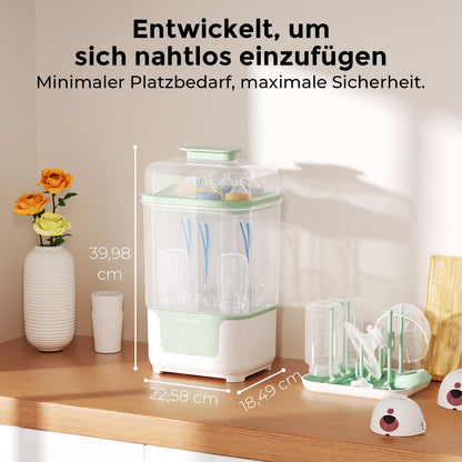 Momcozy Elektrischer Dampfsterilisator & Trockner für Babyflaschen