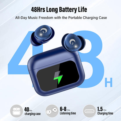 VEKJ L8 Pro Schlafkopfhörer Bluetooth 5.4 In-Ear, Sternenblau