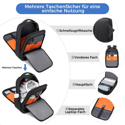 Fenree.geer Laptop Rucksack 17 Zoll 2216-GM für Arbeit und Reisen