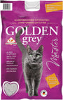 Golden Grey Master Katzenstreu Babypuderduft + Silikat 2x14 kg, goldgraue feine Streu