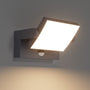 Klighten Aussenwandleuchte 24W Bewegungsmelder Anthrazit Warmweiss, rechteckig, beleuchtet Aussenbereiche sensorgesteuert mit warmweissem Licht.