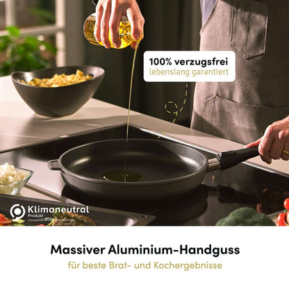 Hoffmann Aluguss Bratpfanne – Induktion 28cm Hochrand