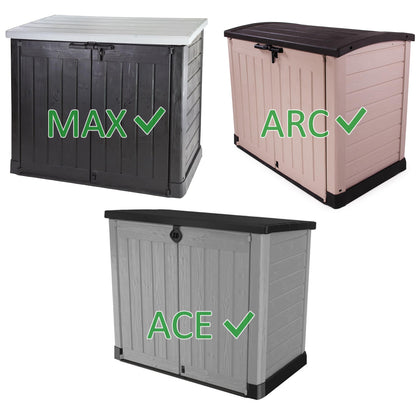 Ondis24 Gasdruckheber WLPS 140N für Keter Mülltonnenbox, 2er Set