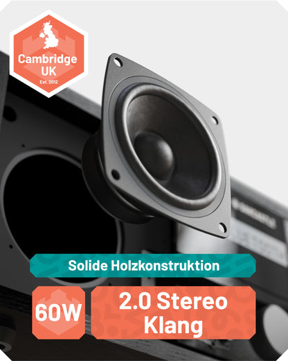 Majority DAB500 Stereoanlage mit DAB+, CD-Player, Bluetooth und UKW