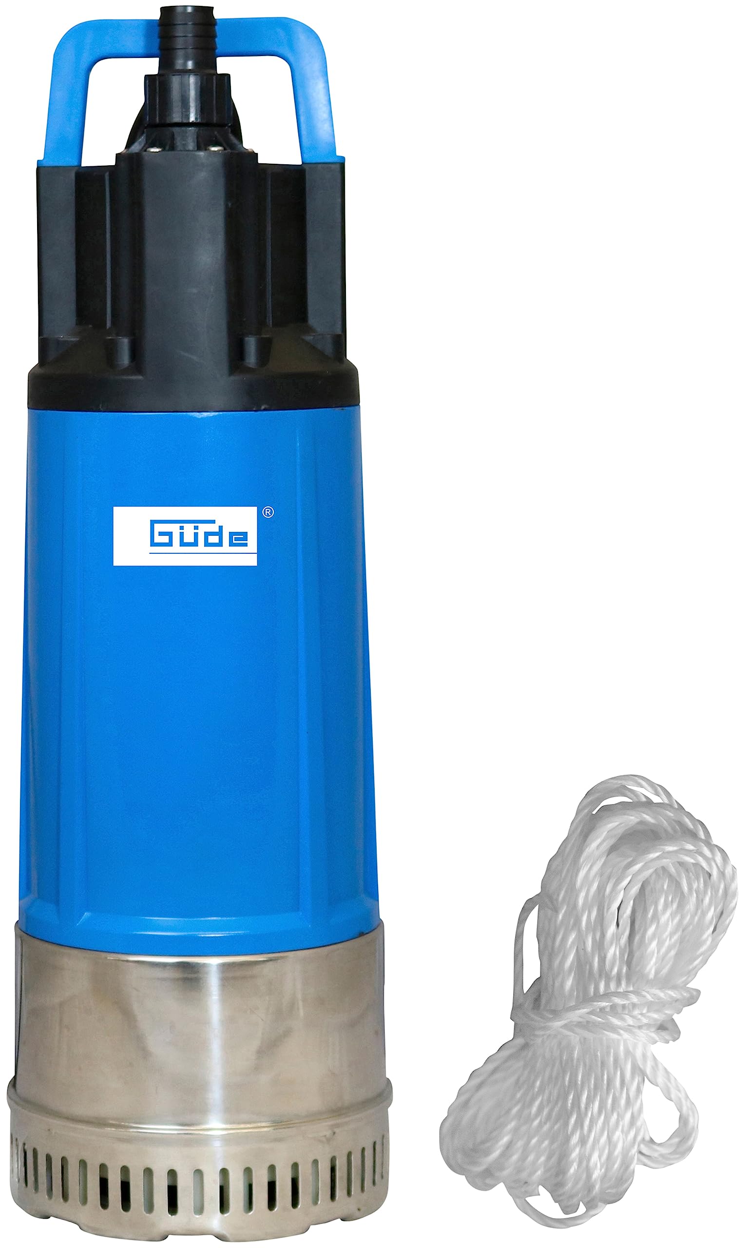 Güde GDT 1200 I Drucktauchpumpe - 1200W Hochdruck Edelstahl. Zylindrisch, edelstahlfarben. Fördert Klarwasser unter Hochdruck aus Brunnen/Zisternen.
