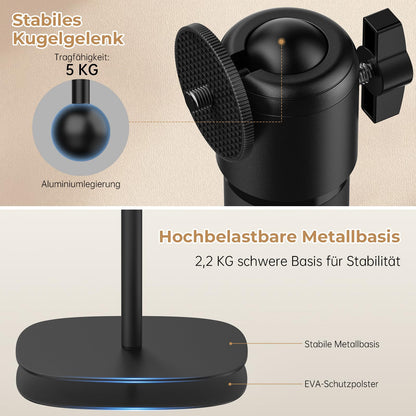 POLESTO Beamerständer höhenverstellbar Metall 50-125cm