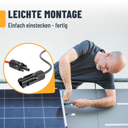 ABSINA H1Z2Z2-K 4mm2 Solarkabel - 4x 10m Set Schwarz & Rot