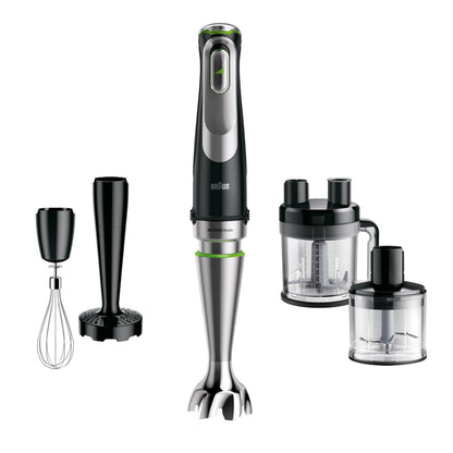 Braun MultiQuick 9 MQ9187XLI Stabmixer, 1200 Watt, schwarz
