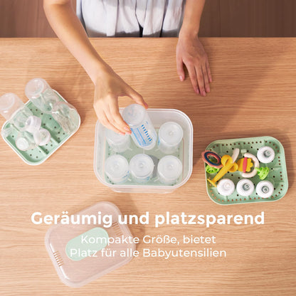 Momcozy Elektrischer Dampfsterilisator & Trockner für Babyflaschen