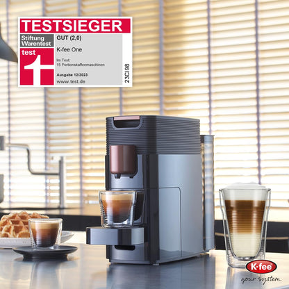 K-fee ONE Kapselmaschine für Kaffee, Tee & Kakao, Schwarz Kupfer
