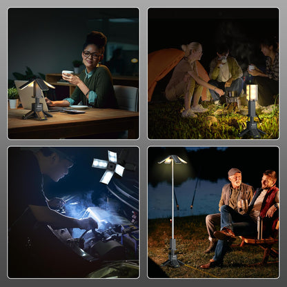 Clemas Teleskop-Campinglampe LED wiederaufladbar 14000 mAh 6000 Lumen