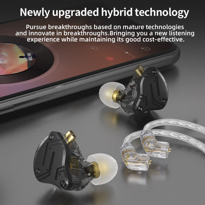 Yinyoo KZ ZS10 PRO X In-Ear-Kopfhörer mit Hybrid-Treibern, schwarz