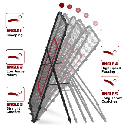 LIANTRAL Volleyball Rebounder Netz 2,2 x 1,2 m, verstellbar, schwarz