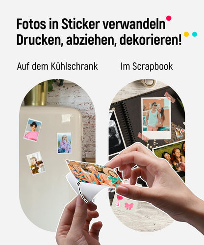 Liene Pearl K100 Mini-Fotodrucker mit ZINK, Bluetooth 5.0, Rosa