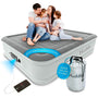 Huddle Luxury Never Deflate King-Luftbett – Integrierte Pumpe, rechteckig. Pumpe für konstanten Luftdruck für stabile Schlafunterlage.