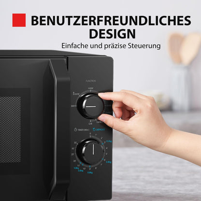 Toshiba MW2-MG20PF Mikrowellenherd mit Grillfunktion – Schwarz