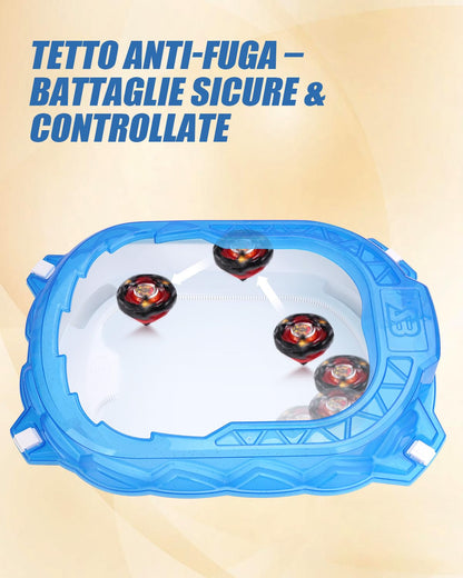 BGOVTAPO X-Arena Starter-Set – Battle-Tops Arena mit 2 Startern