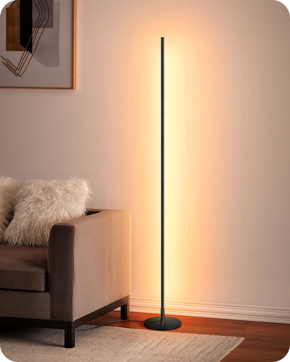 EDISHINE LED Stehlampe dimmbar, höhenverstellbar – 2er-Set schwarz
