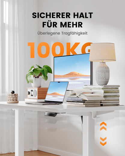 ErGear Elektrischer Schreibtisch höhenverstellbar – 120x80 cm