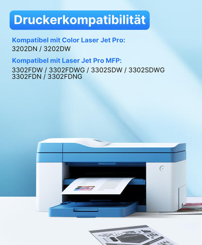 SODFACE 219X Toner 4er-Pack kompatibel für HP MFP 3302FDWG