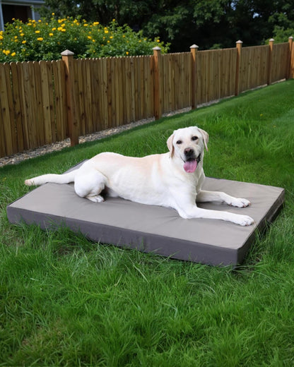 Favodormir Orthopädisches Hundebett Kunstleder 104x68 cm Grau