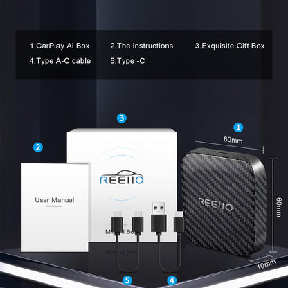 CarPlayBox Drahtlos Adapter - Netflix/YouTube/TF-Karte