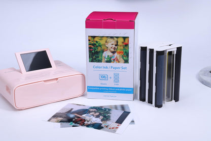 Aken KP-108IN Fotopapier und Kartuschen Set für Canon Selphy