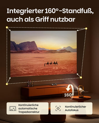 XGIMI Vibe One Mini-Beamer mit Akku, Full HD, Google TV, Blue Spark