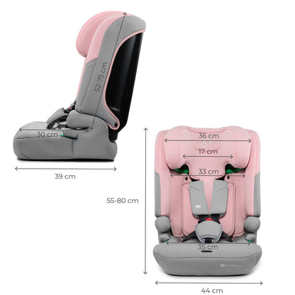 Kinderkraft I-COMFY Kindersitz i-Size 76–150 cm, Rosa