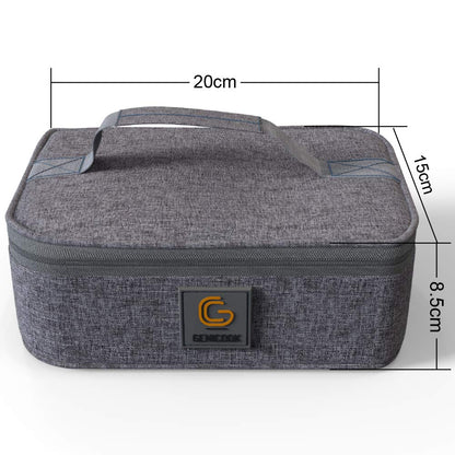 GENICOOK Lunchbox Bento Brotdose Glas 5 x 840 ml mit Lunchtasche