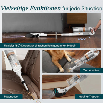 Levoit LVAC-200 Akku-Staubsauger 4-in-1 kabellos Anti-Tangle Gold