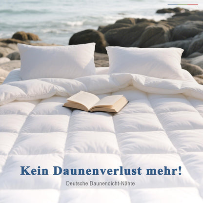 APSMILE Daunendecke 135x200 - Ganzjahres Medium Weiss