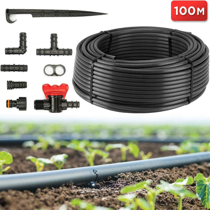 Sellnet Tropfrohr 16 mm druckkompensiert 100 m Tropfbewässerung Set