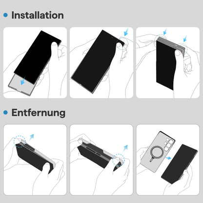 pitaka Samsung Galaxy S25 Ultra Aramid Hülle - Schwarz/Grau