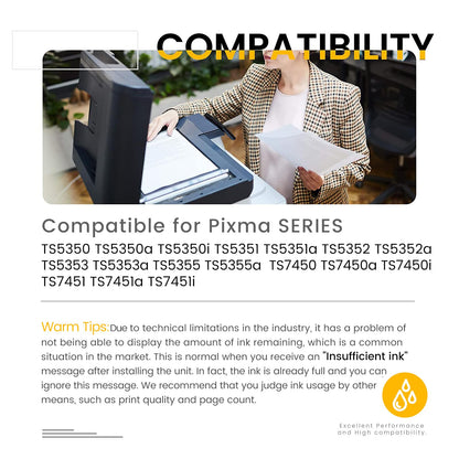 ATOPINK 560 561 XL Druckerpatronen Multipack für Canon Pixma