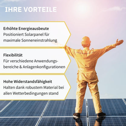 Avoltik Balkonkraftwerk Halterung Eckig - 2er V2025 Neigbar