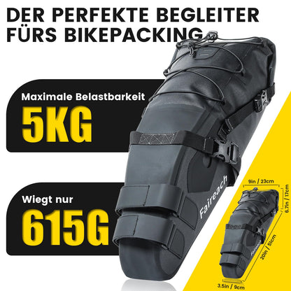 Faireach Bikepacking Satteltasche 10L wasserdicht TPU-Gewebe