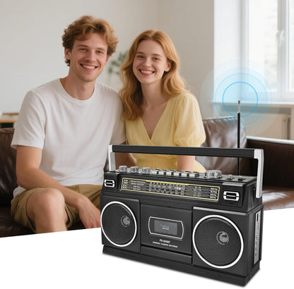CTDZLED BT-555 Kassettenspieler mit Bluetooth, Radio und USB