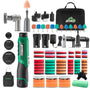 BATOCA S6 Mini Akku-Poliermaschine, 12V DA & RO Polierset mit 25, 50 und 75 mm Schleifplatten