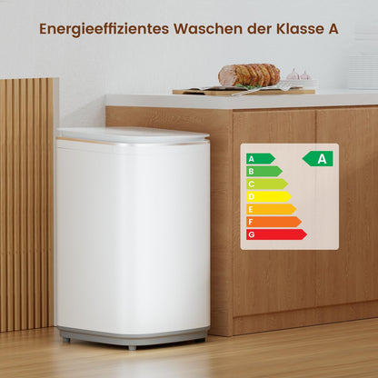 HAVA T02 Mini Waschmaschine 3 kg, vollautomatisch mit Schleuder